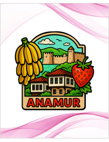 Anamur Muz ve Çilek Temalı Magnet Modeli 100 Adet Fiyatı