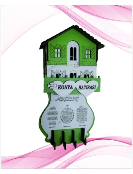 Anahtar Askısı Yeşil 50 Adet 