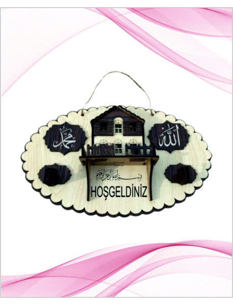 Elips Anahtar Askısı Siyah 50 Adet 